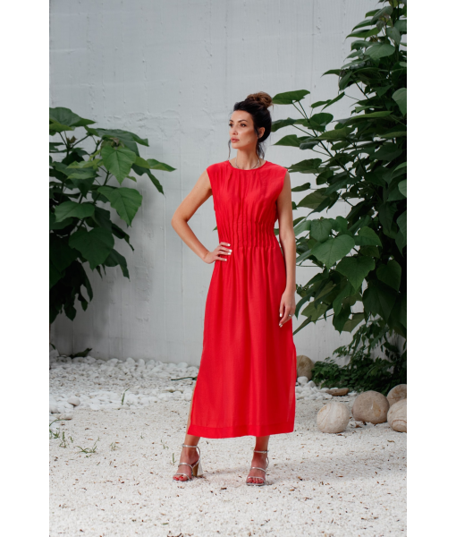 Dress with snaps (red)