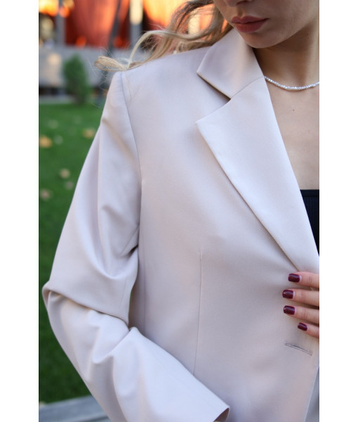 Stylish oversized suit (red, black, beige)