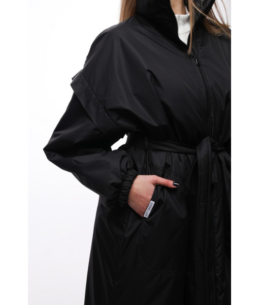 Demi-season raincoat (black, chocolate, graphite)