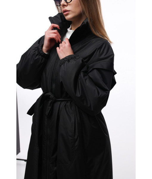 Demi-season raincoat (black, chocolate, graphite)