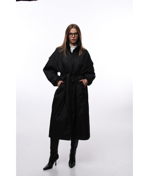 Demi-season raincoat (black, chocolate, graphite)