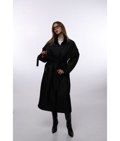 Demi-season raincoat (black, chocolate, graphite)
