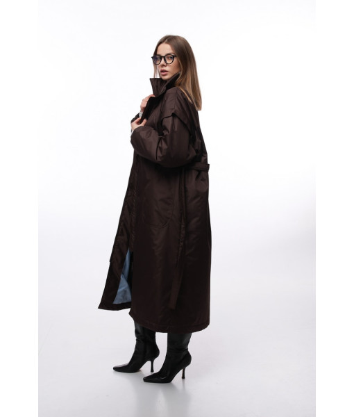 Demi-season raincoat (black, chocolate, graphite)