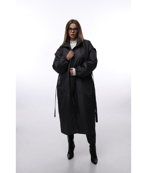 Demi-season raincoat (black, chocolate, graphite)