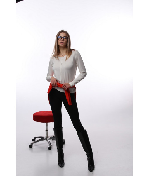 Long with seams white