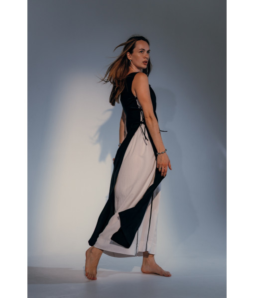Linen sundress with cape