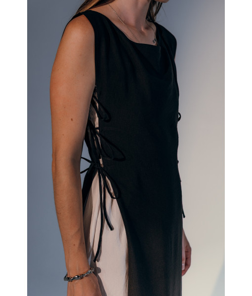 Linen sundress with cape