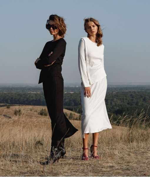 Suit with the addition of angora (black)