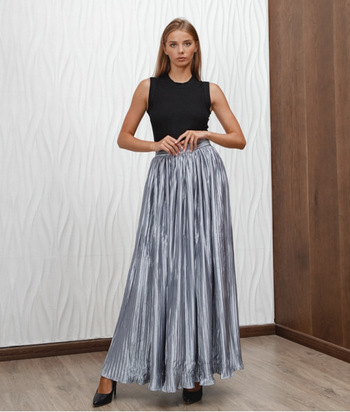 The pleated skirt is light
