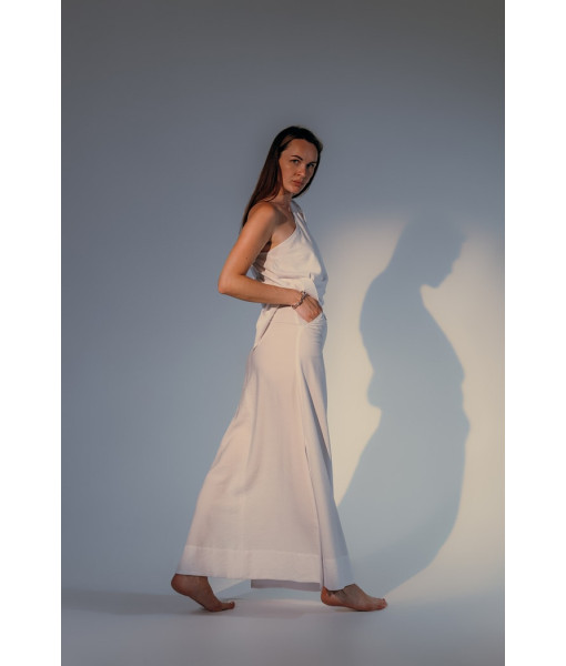 Linen skirt (black, gray, white)