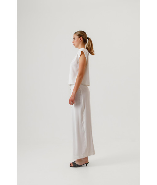 Button-down skirt (white)