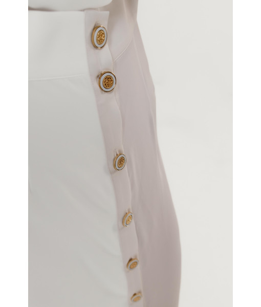 Button-down skirt (white)