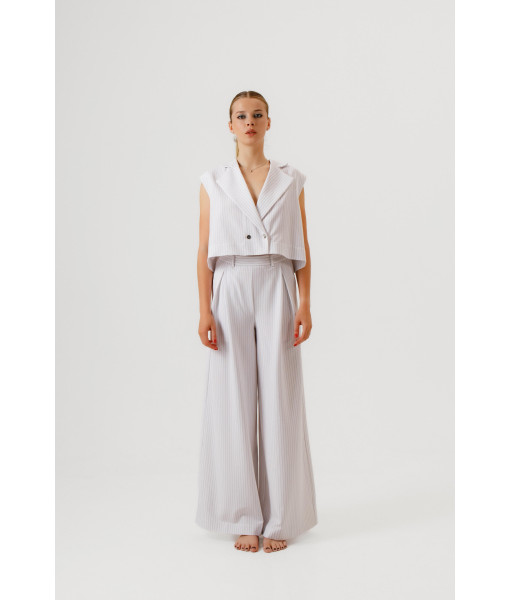Striped pants (white)