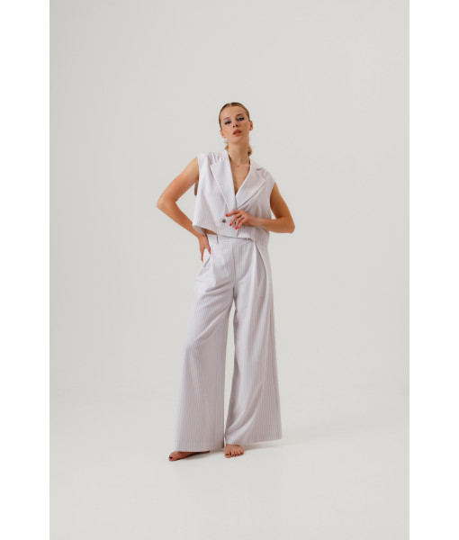 Striped pants (white)