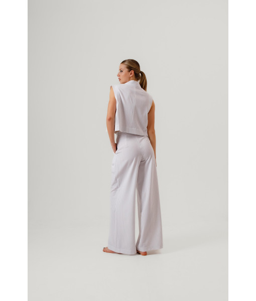 Striped pants (white)