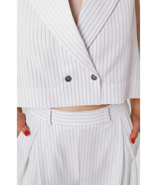 Striped vest (white)