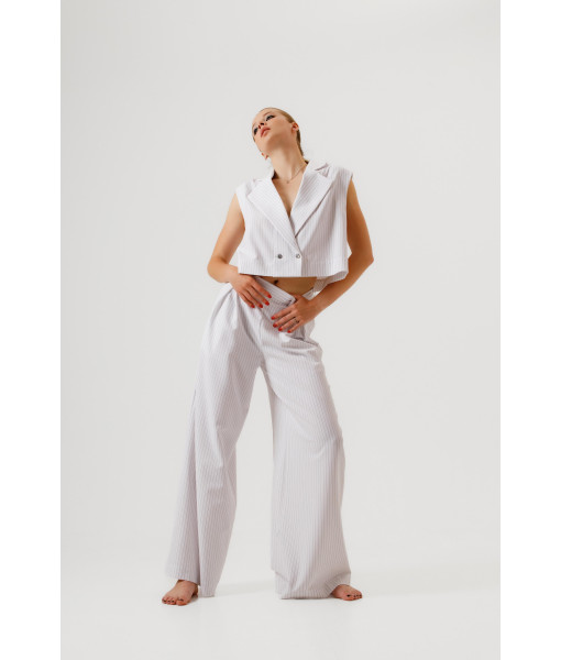 Striped pants (white)