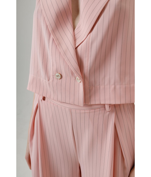 Striped vest (pink)