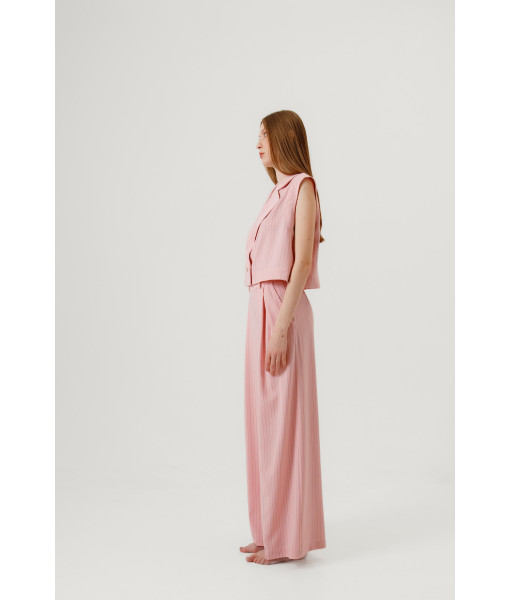 Striped vest (pink)