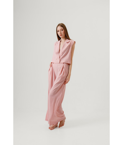 Striped vest (pink)