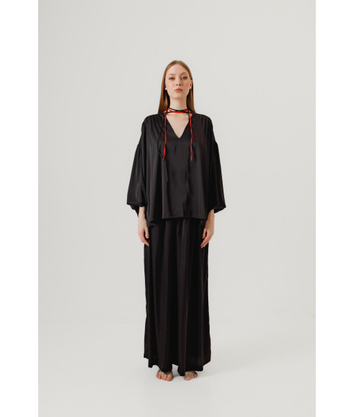 Armani silk shirt (black)