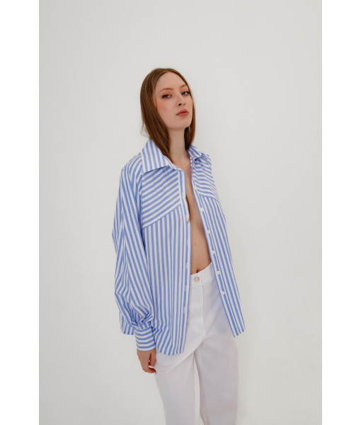 Striped shirt (blue)