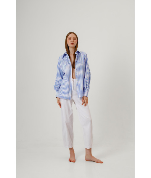 Striped shirt (blue)