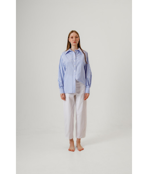 Striped shirt (blue)