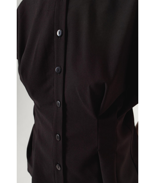 Vest with drawstrings (black)