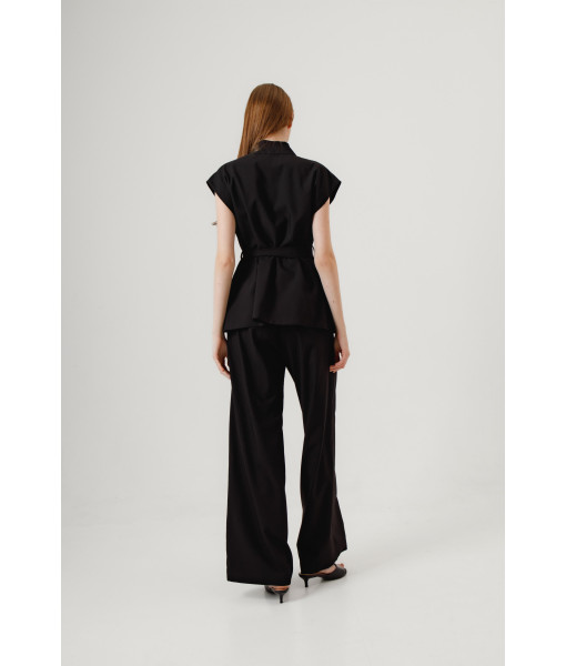Kimono-style vest (black)