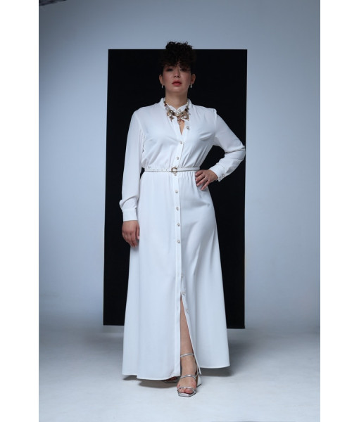 Button-up maxi dress