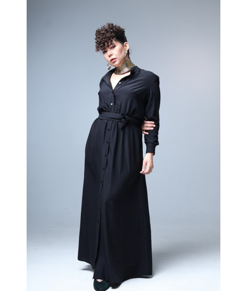 Button-up maxi dress