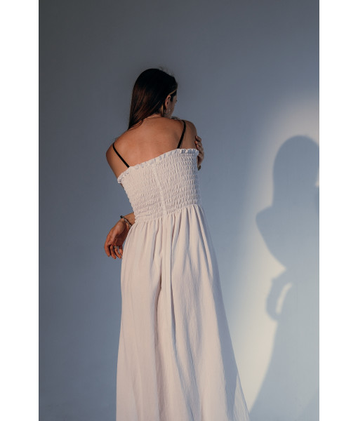 Linen sundress with cape