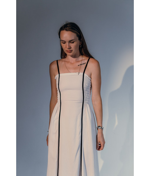 Linen sundress with cape