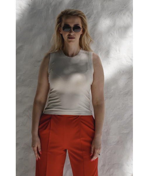 Knitted T-shirt (beige)