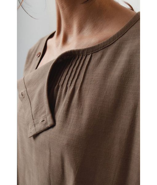 Designer linen suit (beige, cappuccino)