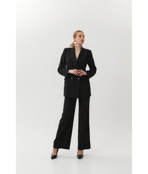Stylish striped suit (black)