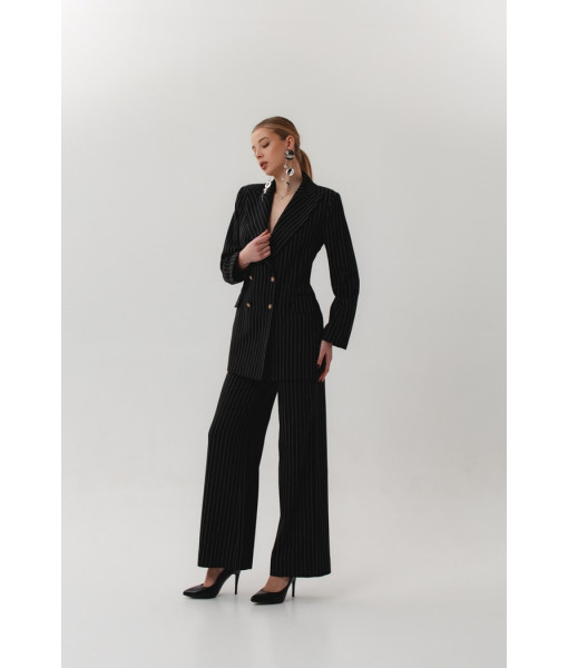 Stylish striped suit (black)