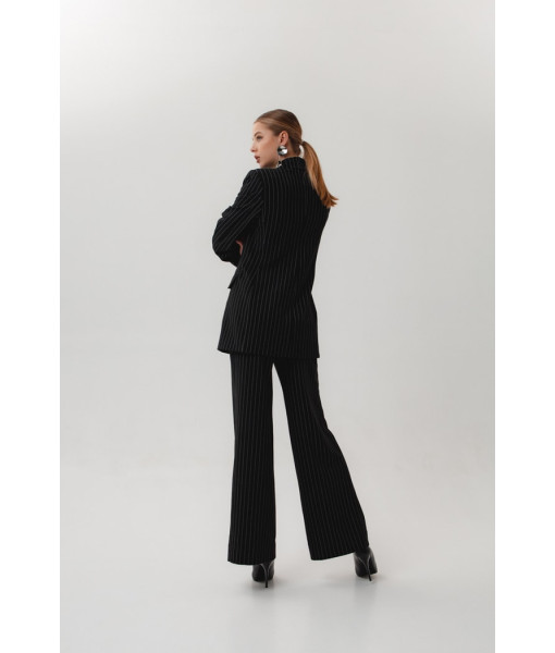 Stylish striped suit (black)