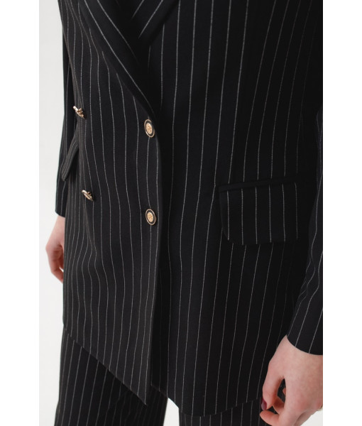 Stylish striped suit (black)