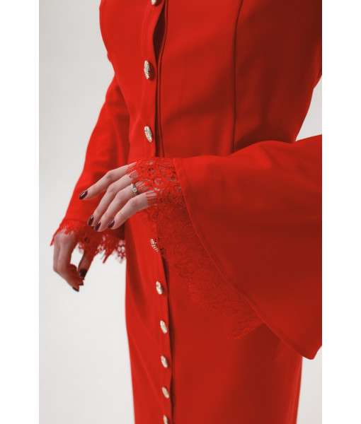Long evening dress (red)