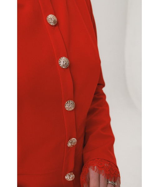 Long evening dress (red)