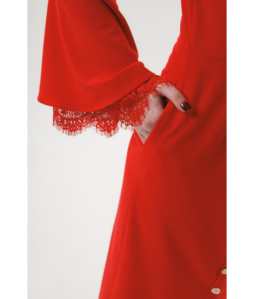Long evening dress (red)