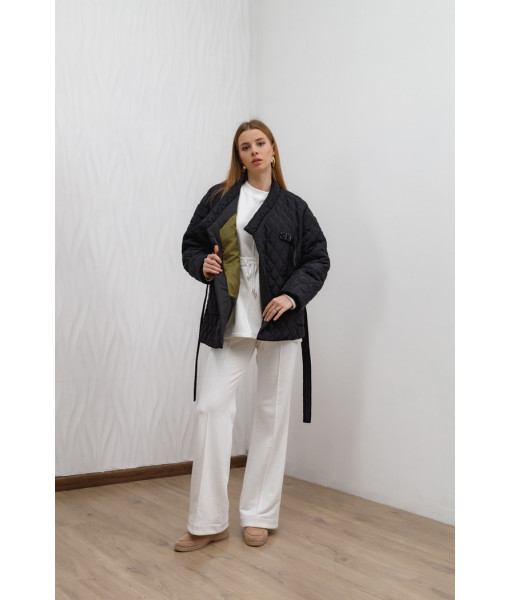 Winter kimono jacket (black)