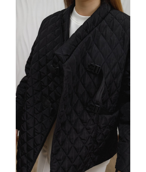 Winter kimono jacket (black)