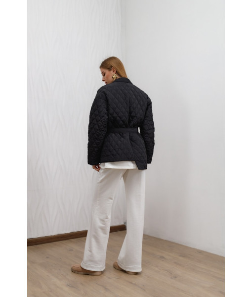 Winter kimono jacket (black)