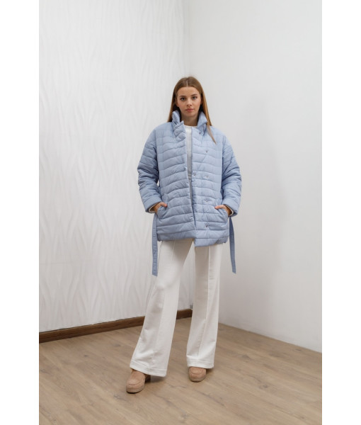 Short demi-season jacket (light blue)