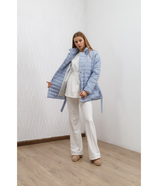 Short demi-season jacket (light blue)