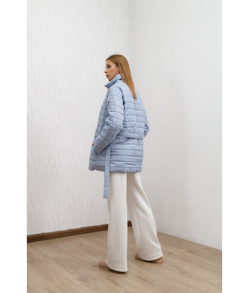 Short demi-season jacket (light blue)