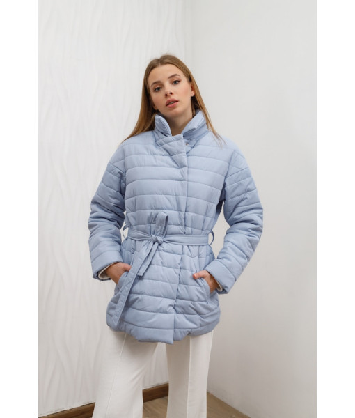 Short demi-season jacket (light blue)